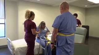 Physical Therapy Transfer Training  How To Transfer From Wheelchair To Bed [upl. by Arahsat]