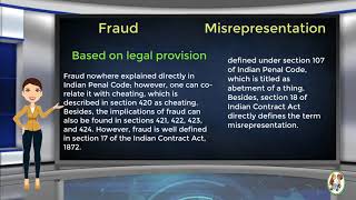 What is Difference Between Fraud amp Misrepresentation [upl. by Chaffin]