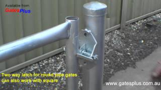 Gate Latch 2 way for round pipe and square [upl. by Nichani]