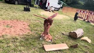 A fabulous range of wooden sculpture at Caerleon festival 2024 [upl. by Fox851]