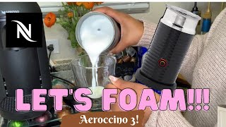 How To Foam Milk With Aeroccino 3 Make Coffee With Foam Tips amp Tricks  Easy Foamed Latte Recipe [upl. by Kcirdled]