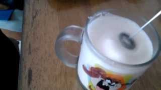 Aerolatte Review Frothing Cold Milk In Under 1 Minute [upl. by Zacherie279]